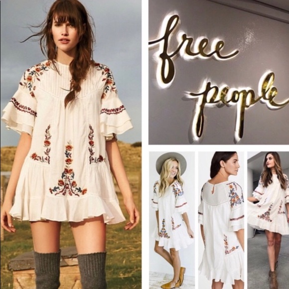 Free People Dresses & Skirts - FREE PEOPLE IVORY PAVLO DRESS (NWT)
